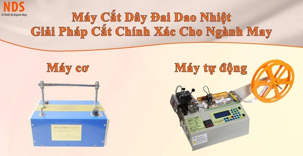 Máy Cắt Dây Đai Dao Nhiệt Tự Động & Cơ – Cắt Mịn, Chính Xác