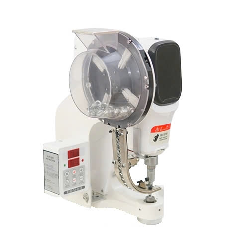 Máy đóng nút Orel điện tử Xingding 818 có bộ cấp nút tự động