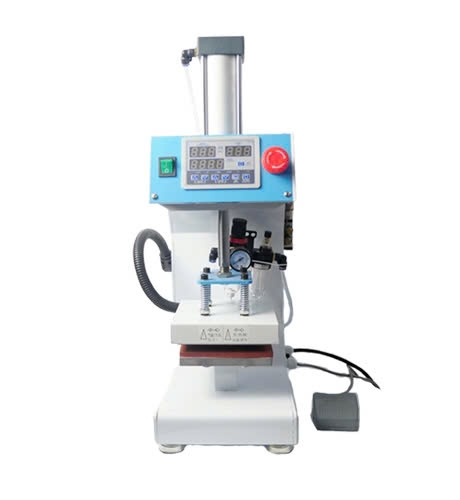 Máy ép nhiệt logo một mâm tự động ShengTai 15x15 cm