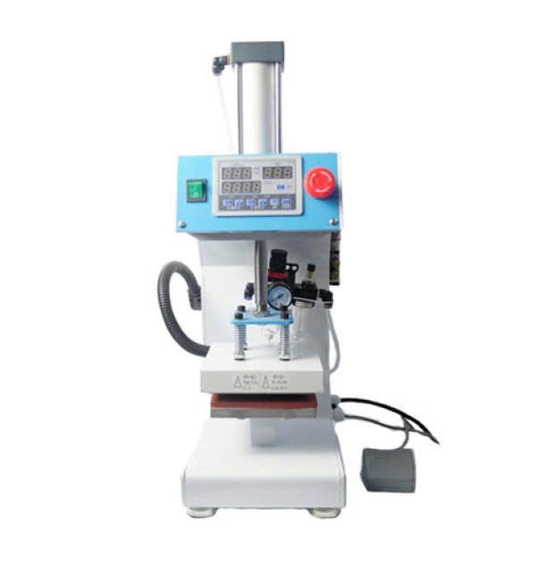 Máy ép nhiệt logo một mâm tự động ShengTai 15x15 cm
